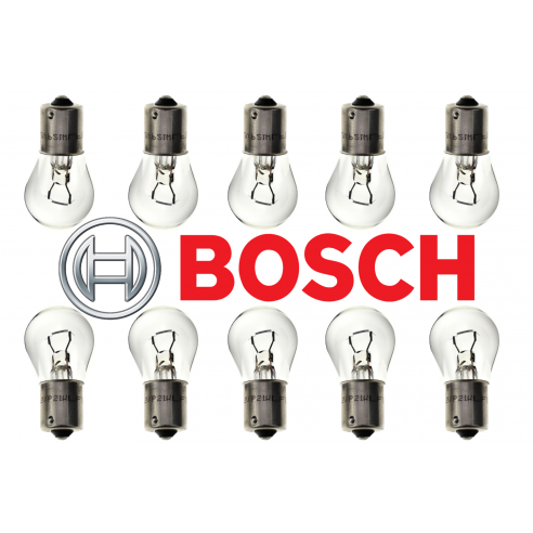Ampoules Bosch Pure Light 2W 12V - Lot De 10 - Pour Feux Voiture - Douille BX8,4D